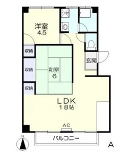 Repare関B棟【1階】の間取り