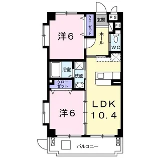 パルティール【4階】の間取り