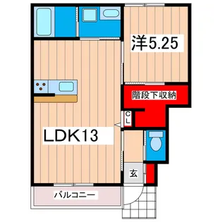 レーガベーネ金沢町B【1階】の間取り