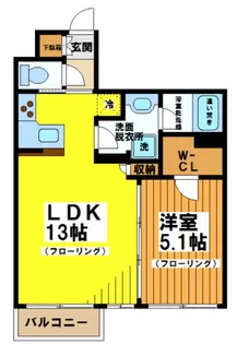 東京都渋谷区笹塚2【マンション】の間取り