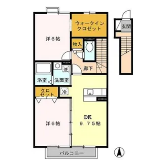 ボルドール V【2階】の間取り