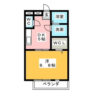 ボナール03 B棟【2階】の間取り