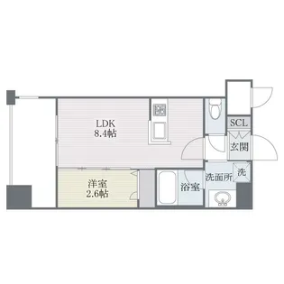 ラクラス博多【5階】の間取り