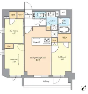 AIFLAT渋谷西原【4階】の間取り