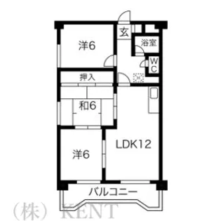 宏友ハイツ【2階】の間取り
