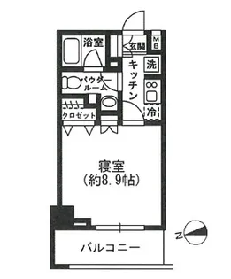 レジディア四谷三丁目【5階】の間取り