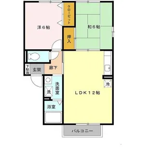 ピュアライフ B棟【2階】の間取り