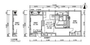 東雲キャナルコートCODAN11号棟【11階】の間取り