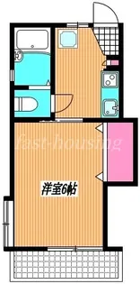 コーポ美喜【1階】の間取り