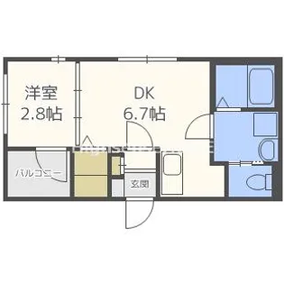 ルアーナ千林清水【2階】の間取り