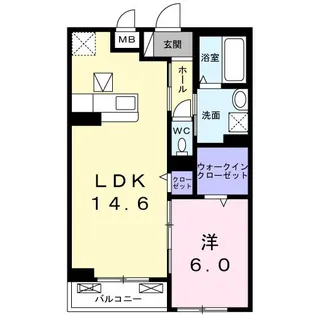 ボヌール【1階】の間取り