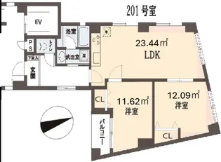 スワンレイク目白【2階】の間取り
