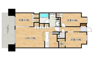 ジェイグランディア府中向洋【2階】の間取り