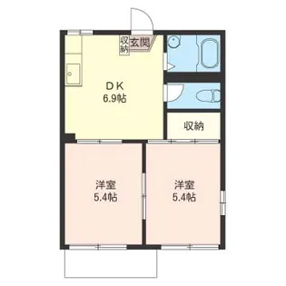 タウニーおかべ【1階】の間取り