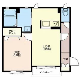 アリスティオB【1階】の間取り