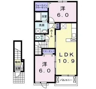 マーチ・グレイス弐番館 B【2階】の間取り