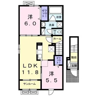 エス・プラーナ【2階】の間取り