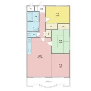 ヴォーグ21【1階】の間取り