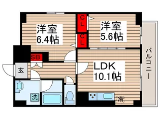 カサ・フェリーチェ【8階】の間取り