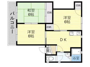 めぞん川成【1階】の間取り