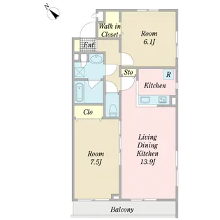 ストーリア・エム【1階】の間取り