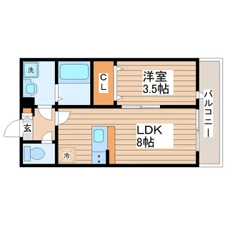 キャトルセゾン小田原【2階】の間取り