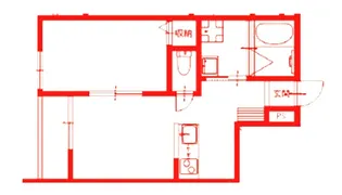 メゾンサンワD【2階】の間取り