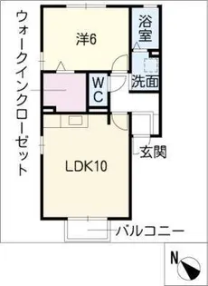 モンテビスタ(新棟)【1階】の間取り
