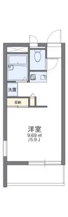 レオパレスさいわい【1階】の間取り