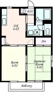 ディアスK【2階】の間取り