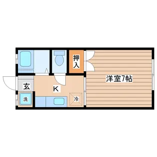 マーブルハウスA【2階】の間取り
