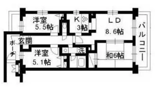 グリーンコーポ川崎NCS【2階】の間取り
