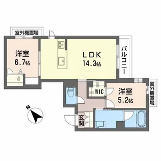 シャーメゾン アプリクス【3階】の間取り