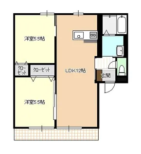 ベルハイム本多【1階】の間取り