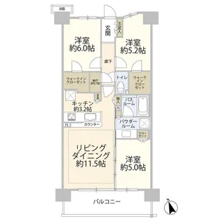 シティテラス八潮(030728)【5階】の間取り