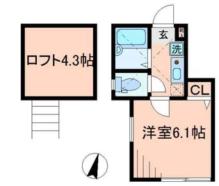 バーミープレイス西落合【1階】の間取り