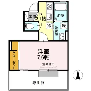 クレア メゾン【1階】の間取り