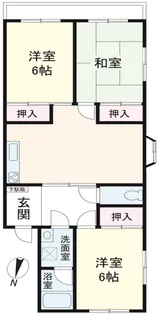 湯浅マンション【2階】の間取り