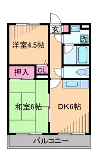 ベルコート日吉【1階】の間取り