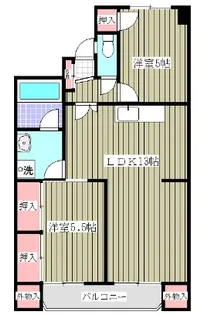 寿ハイツ【3階】の間取り
