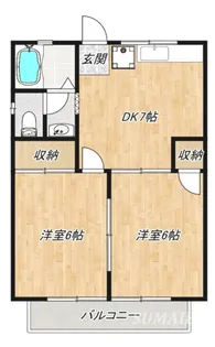 コーポ三角【1階】の間取り