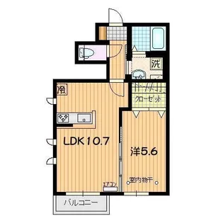 ソンブレイユ・イースト【1階】の間取り