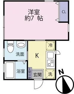 ノンナ ティー【1階】の間取り