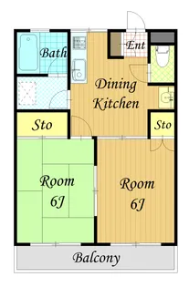第2寿ハイツ【2階】の間取り