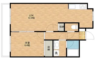 ピーノドゥーエ【6階】の間取り