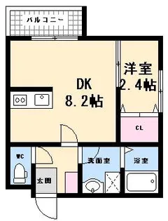 セブンプロート南観音【1階】の間取り