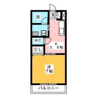 サニーハイツあん C【1階】の間取り