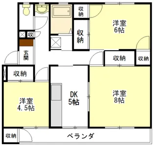 パールテラス【1階】の間取り