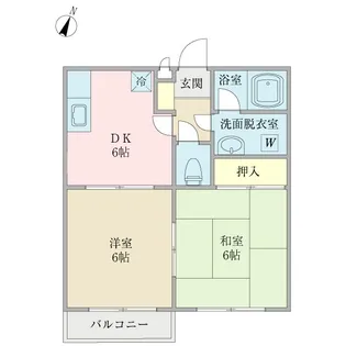 クリエイティヴフラッツ【2階】の間取り
