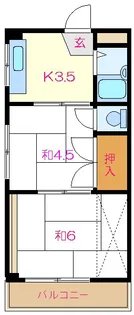 二之江サニーコーポ【3階】の間取り